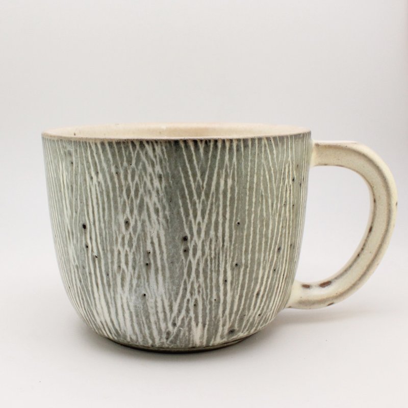 绀青之流系列– 大容量拉坏手感陶瓷杯  咖啡杯 茶杯 陶瓷 马克杯 - 咖啡杯/马克杯 - 陶 