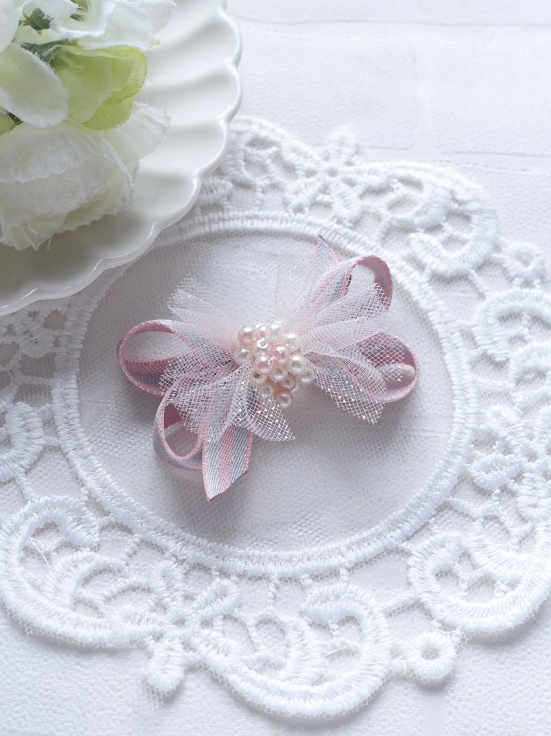 拼色丝带制作 蝴蝶结头饰 发夹  发圈  。 送礼自用  A款 - 发饰 - 其他材质 