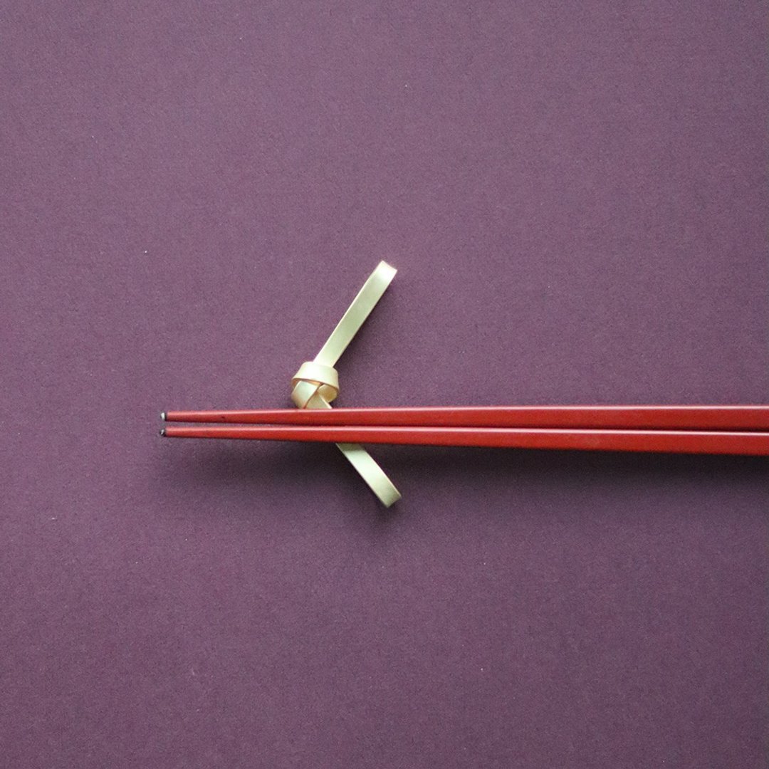 镰仓手作 黄铜筷架 结 绳结造型 婚礼小物 祝贺礼品 - 筷子/筷架 - 铜/黄铜 金色