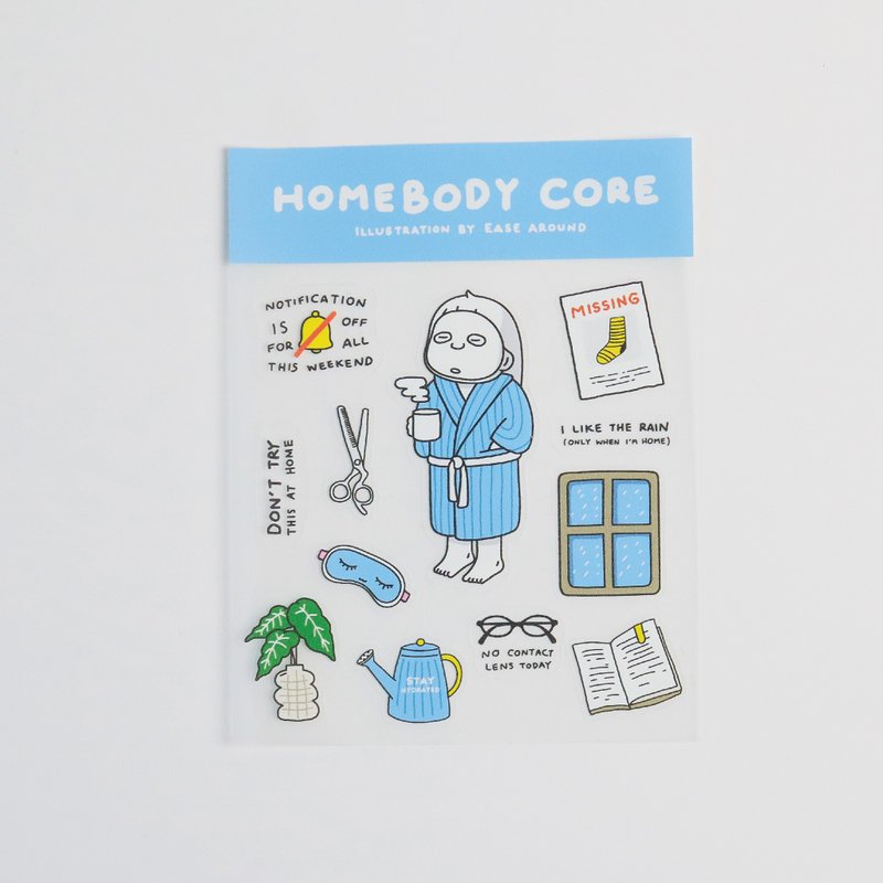 贴纸 - HOMEBODY CORE - 贴纸 - 纸 蓝色