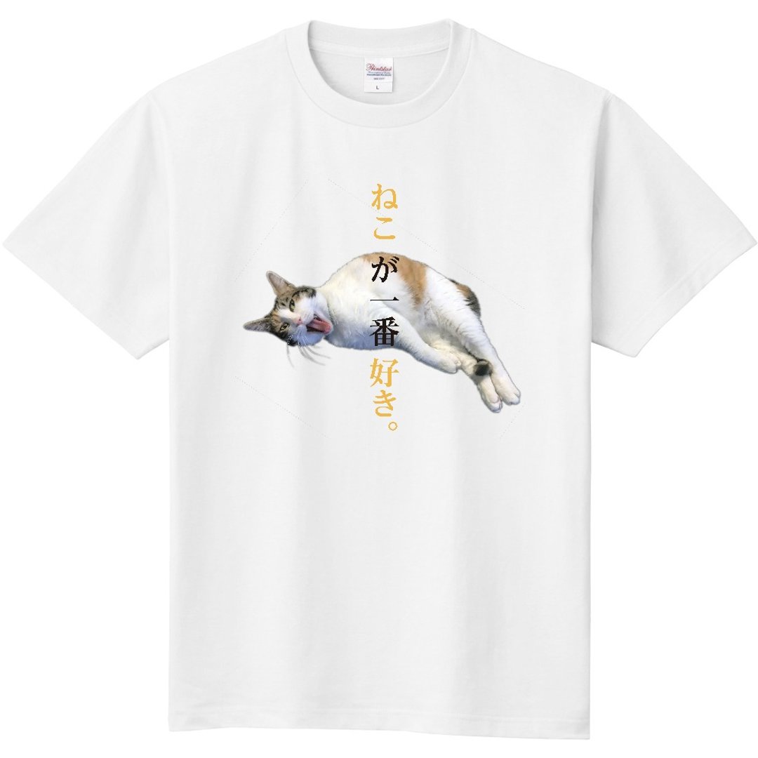 最爱猫咪。005 - 女装 T 恤 - 棉 