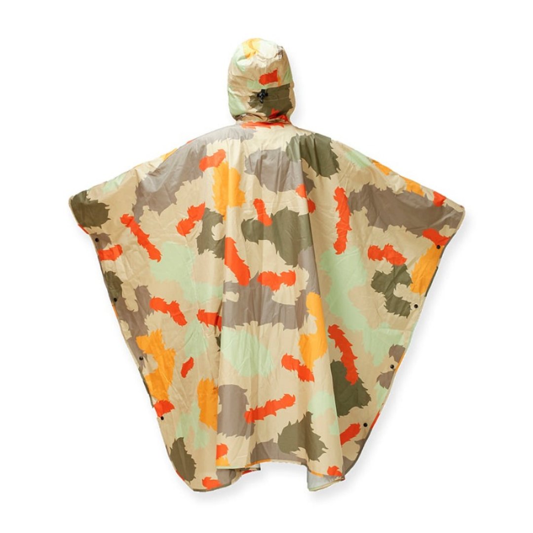 日韩限定 POLER RAIN COAT 可收纳式防水斗篷 芥末迷彩 - 雨伞/雨衣 - 聚酯纤维 多色