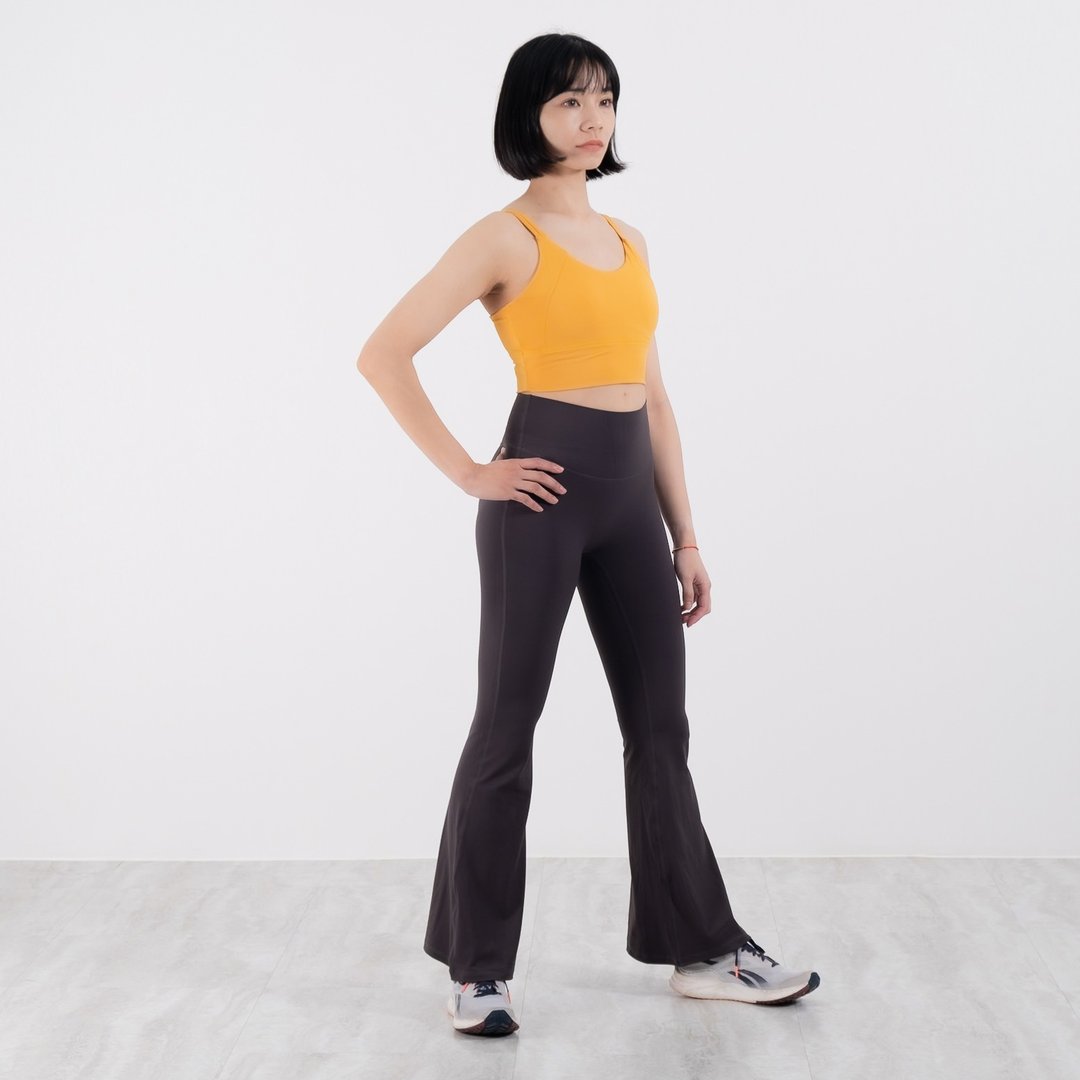 绯络 喇叭瑜珈裤 - 女装瑜珈服 - 聚酯纤维 多色