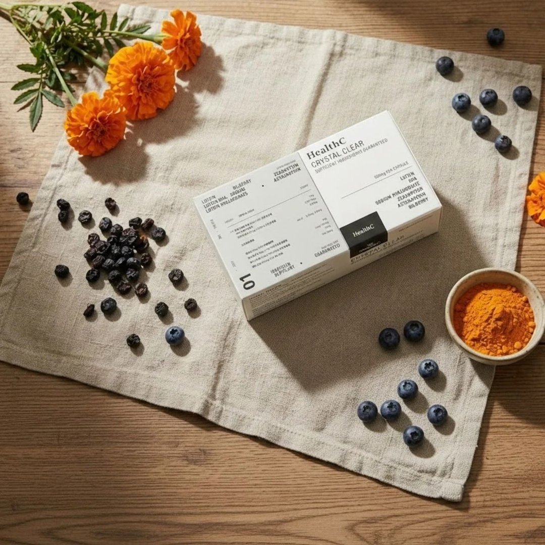HealthC 叶黄素藻油液态全能复合植物胶囊  30 入/盒 - 健康/养生 - 浓缩/萃取物 银色