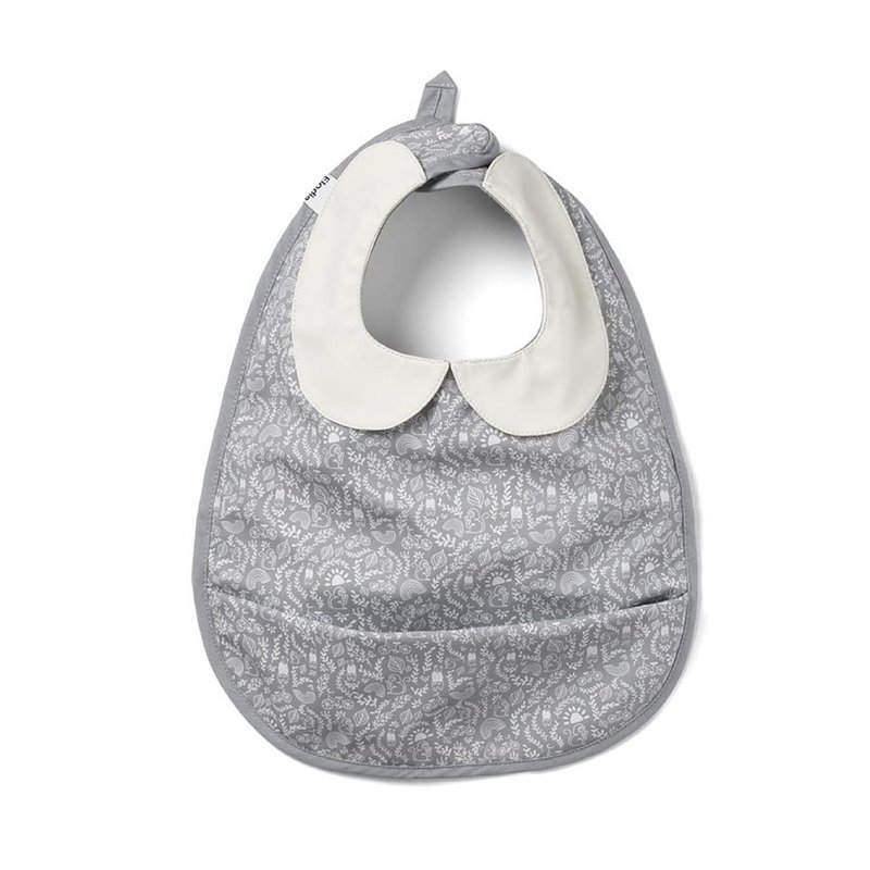 Elodie Baby Bib Monkey Sunrise防水口袋围兜 - 围嘴/口水巾 - 防水材质 银色