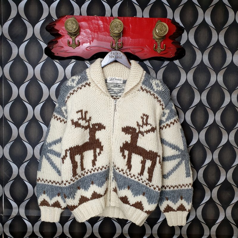 小龟葛葛-日本-大头麋鹿考津毛料外套 - 女装针织衫/毛衣 - 羊毛 