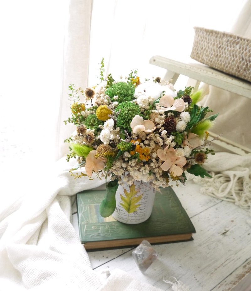 寻找爱丽丝.森林系自然色调.干燥花礼 - 干燥花/捧花 - 植物．花 绿色