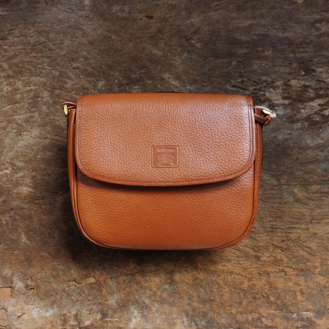 A ROOM MODEL - VINTAGE，Burberry小方包 / BC-2704 - 侧背包/斜挎包 - 真皮 咖啡色