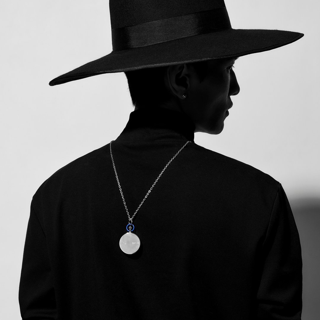 TIME:LESS:NESS - 1510 – The pocket watch 怀表 + 颈链 (亮银) - 项链 - 其他金属 银色