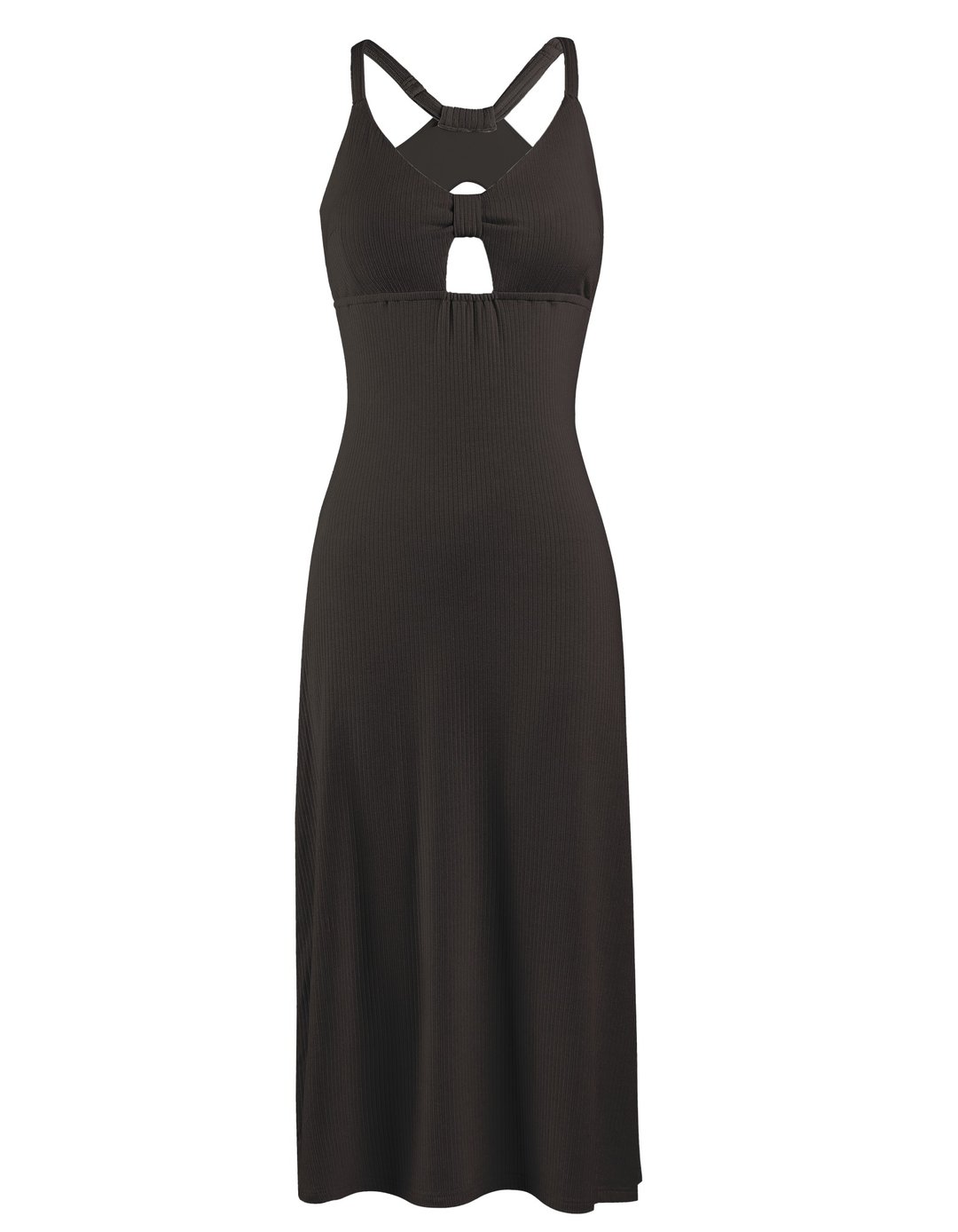 蝴蝶结修腰吊带连衣裙 - 洋装/连衣裙 - 棉 