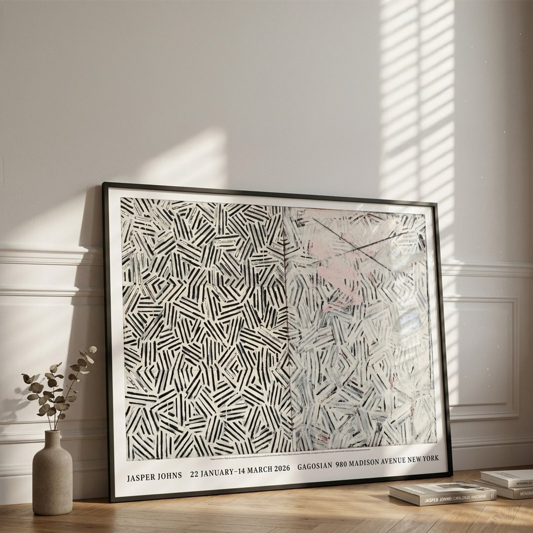 【原版海报】Jasper Johns : Between the Clock and the Bed - 海报/装饰画/版画 - 纸 