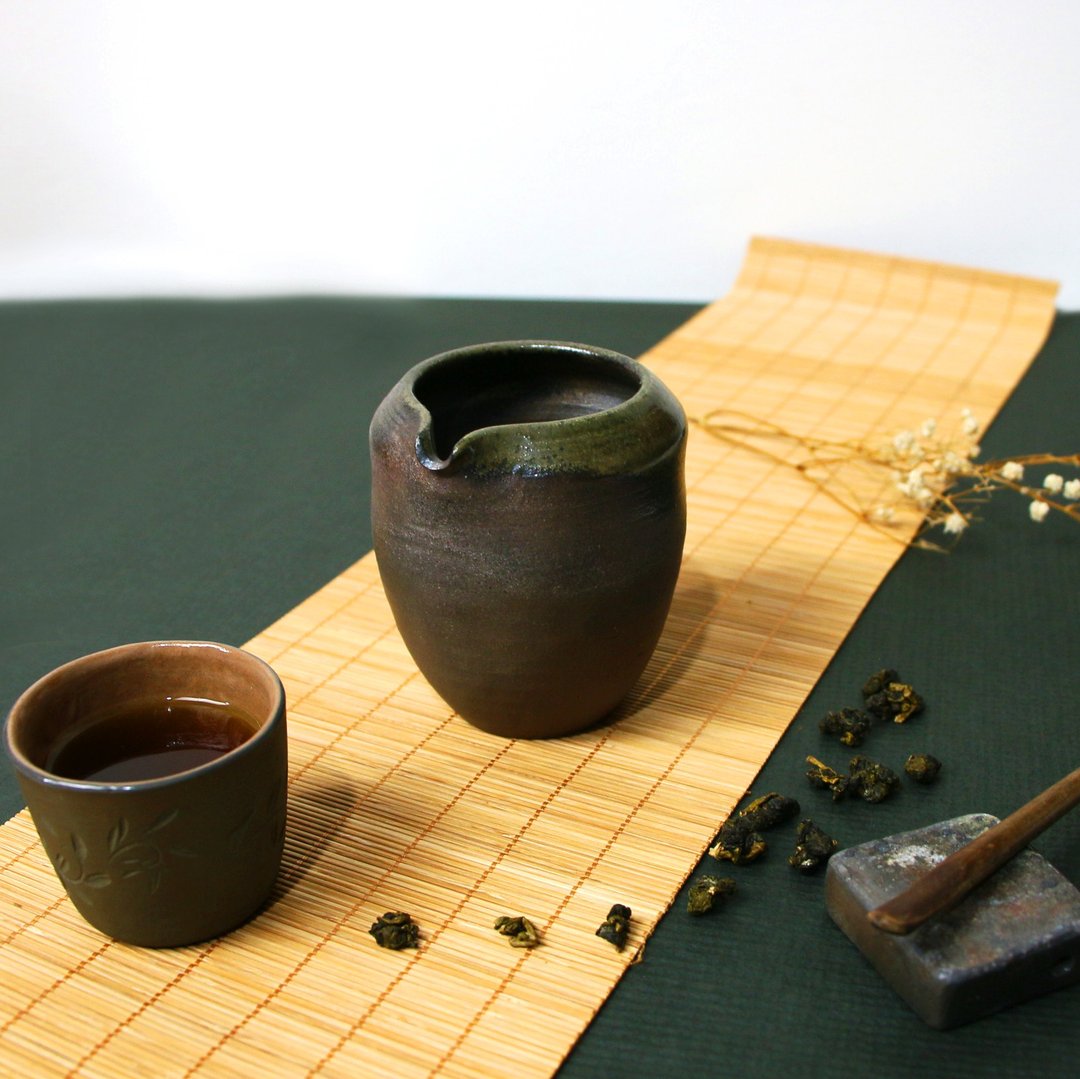 缩口茶海 新彩烧 柴烧陶器 手作作品| 茶具 礼物 收藏 陈威恩作品 - 茶具/茶杯 - 陶 咖啡色
