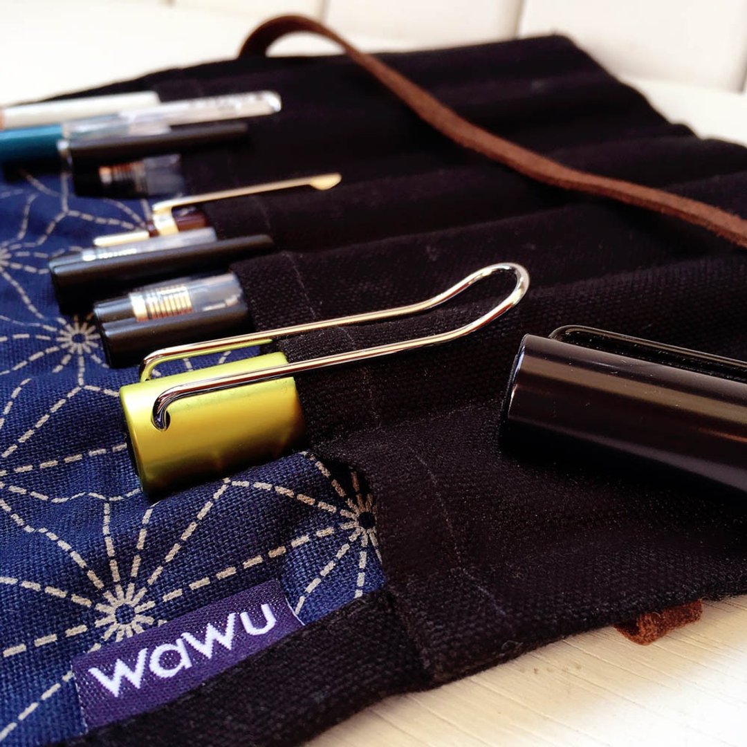 WaWu 钢笔卷/笔卷/工具袋 订制款* - 铅笔盒/笔袋 - 棉 