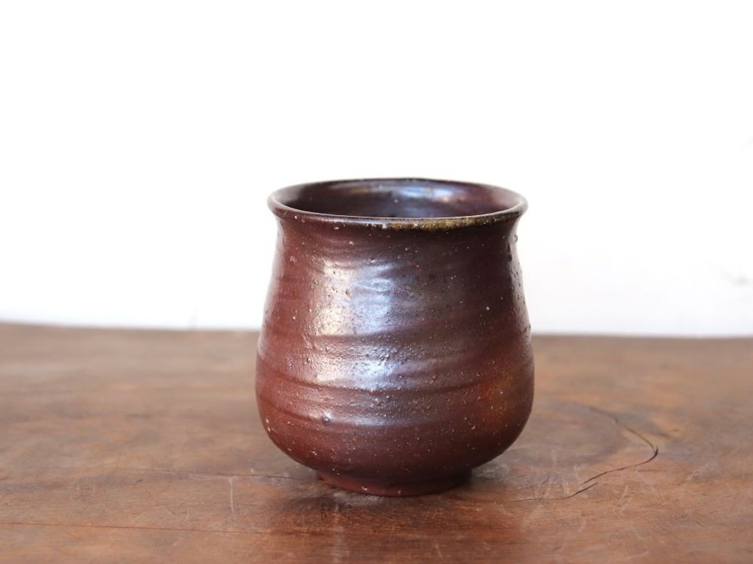 备前烧热水杯（大）[陶轮] y6-035 - 茶具/茶杯 - 陶 咖啡色