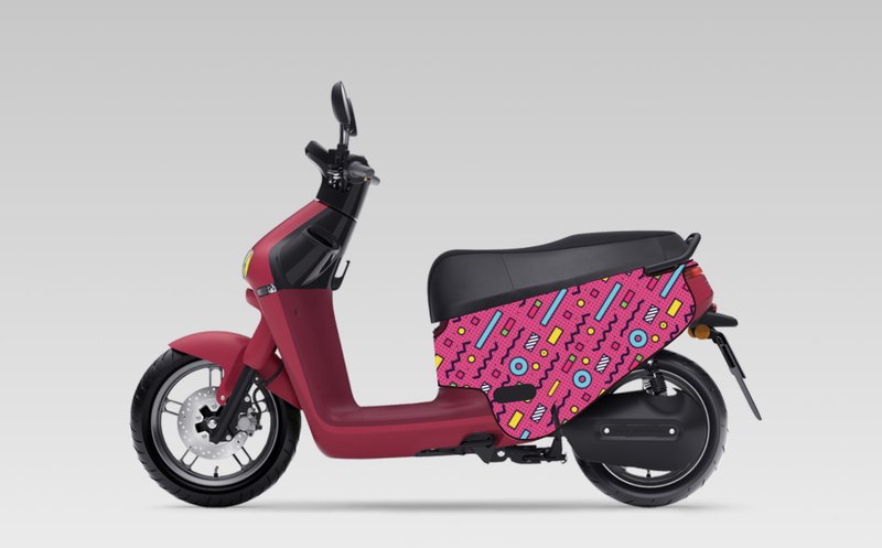 BLR gogoro防刮车套 iD61 桃红几何 - 其他 - 聚酯纤维 红色