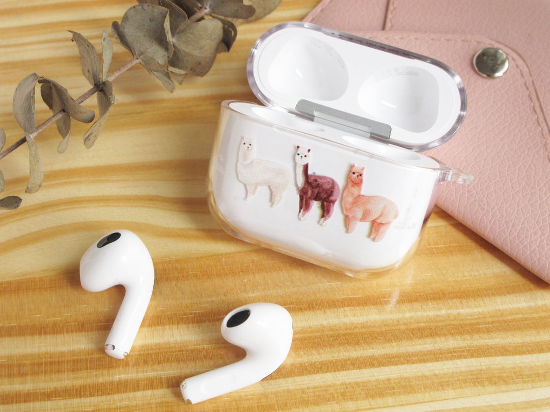 草泥马 透明 AirPods 保护套(硬壳/软壳可选,支持所有型号) - 耳机收纳 - 塑料 透明