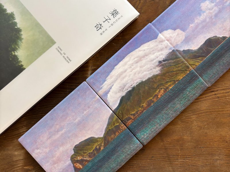 叶子奇 龟山驼云 艺术吸水杯垫组 - 杯垫 - 陶 白色