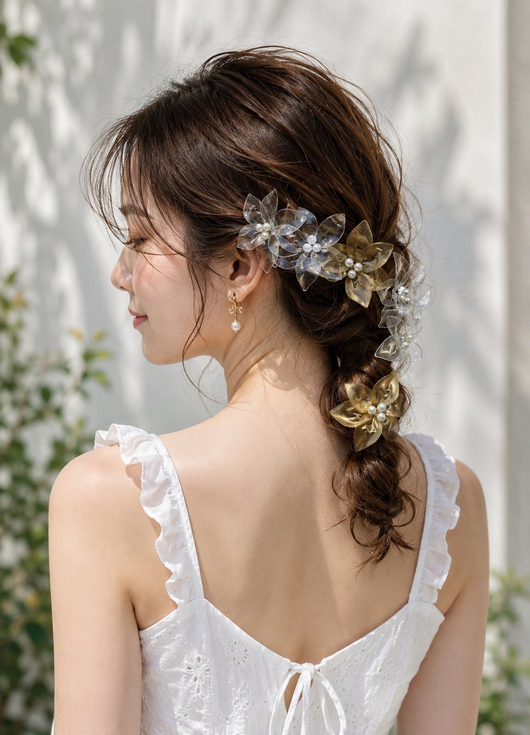 小花精选五件组 美式花艺 - 发饰 - 其他材质 透明