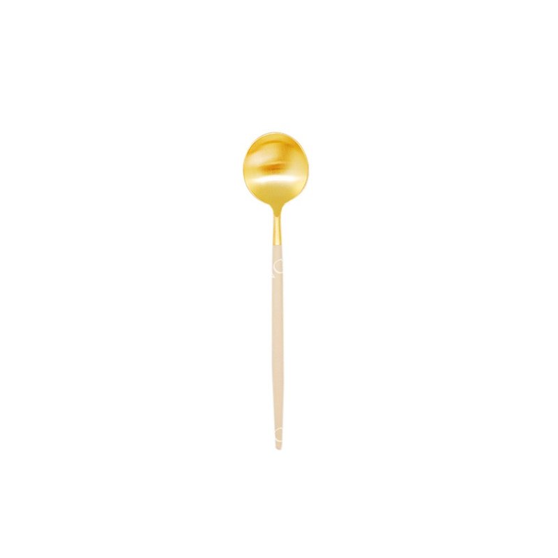 葡萄牙 Cutipol  GOA 奶茶金 12.5CM 咖啡匙 - 餐刀/叉/匙组合 - 不锈钢 卡其色