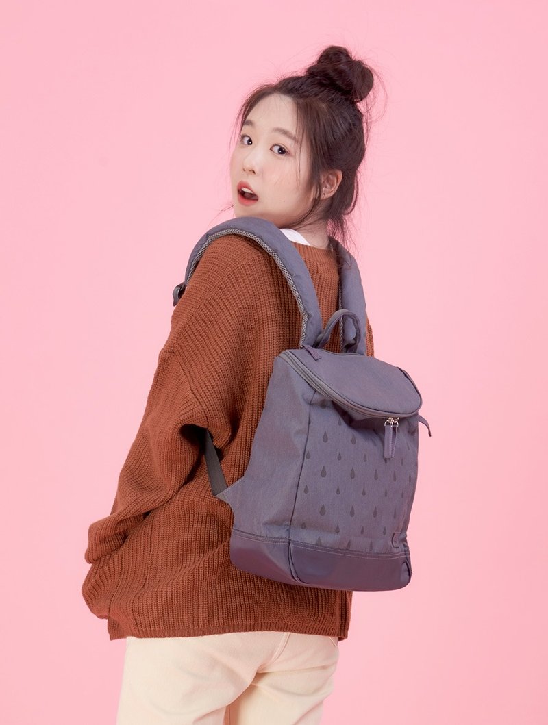 gray laptop backpack,school backpack,medium backpack - 公文包/医生包 - 聚酯纤维 灰色