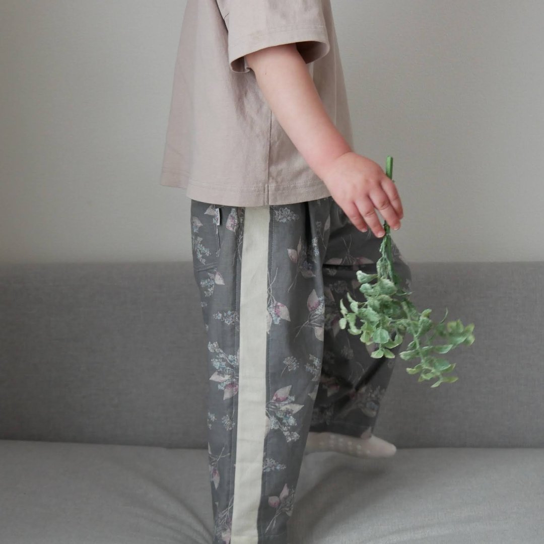 婴幼儿服饰 童装 草花图案锥形裤 - 童装裤 - 棉 多色
