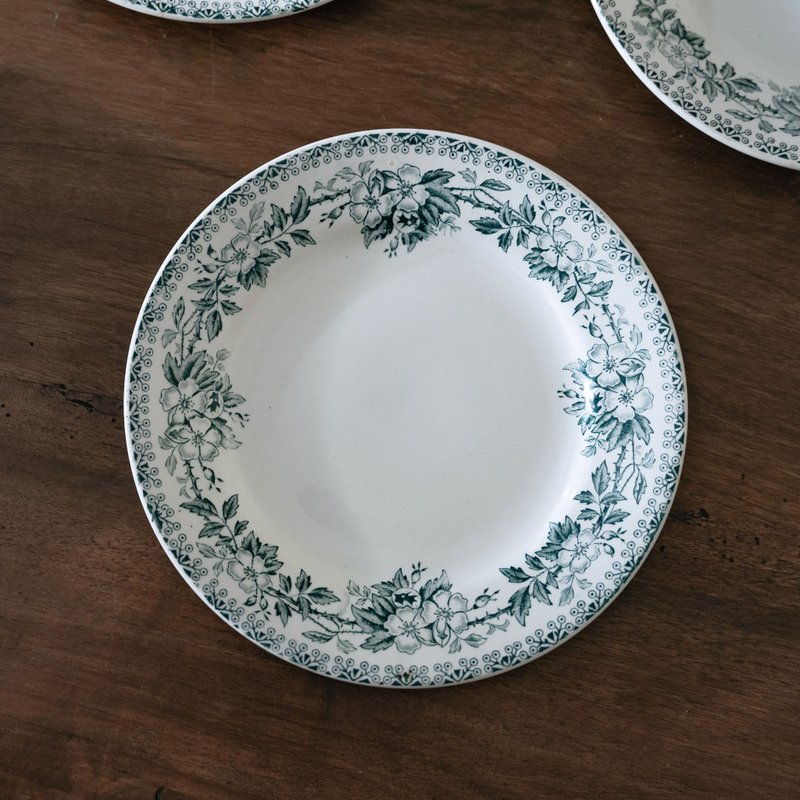 靛蓝餐盘 直径22.5cm - 盘子/餐盘/盘架 - 陶 