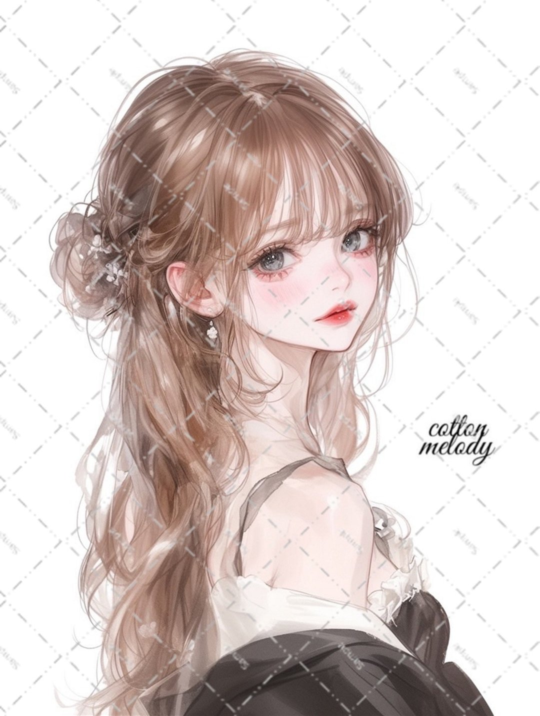 原创贴纸 no.5637 人物贴纸 原创贴纸 人物贴纸 女孩贴纸 原创人物贴纸 - 贴纸 - 纸 