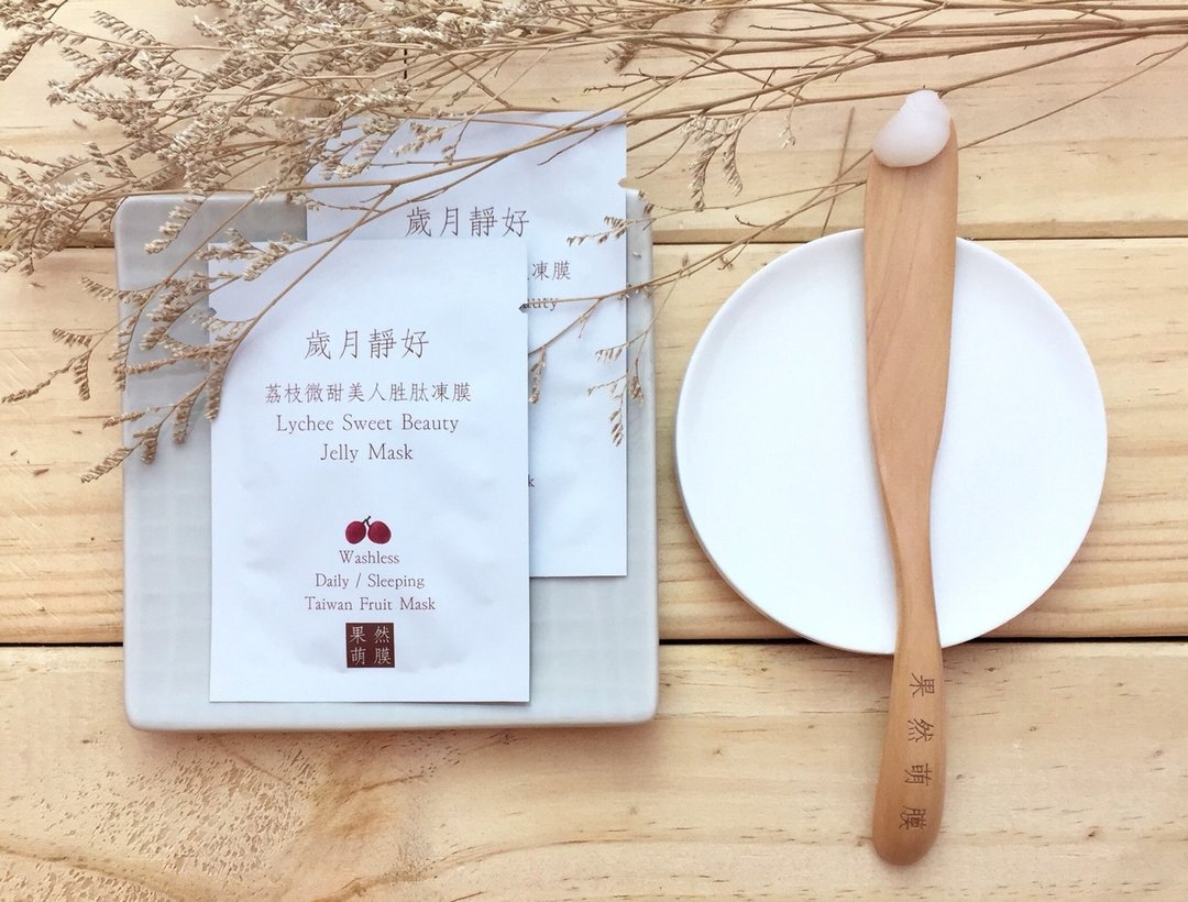 岁月静好 荔枝微甜美人胜肽冻膜2片  附 原木材质面膜长棒 新版 - 面膜/冻膜 - 其他材质 