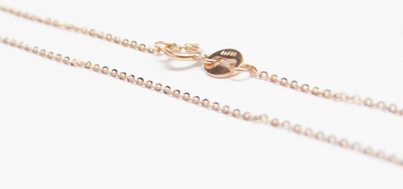 18K玫瑰金  40cm 项链 - 项链 - 玫瑰金 红色