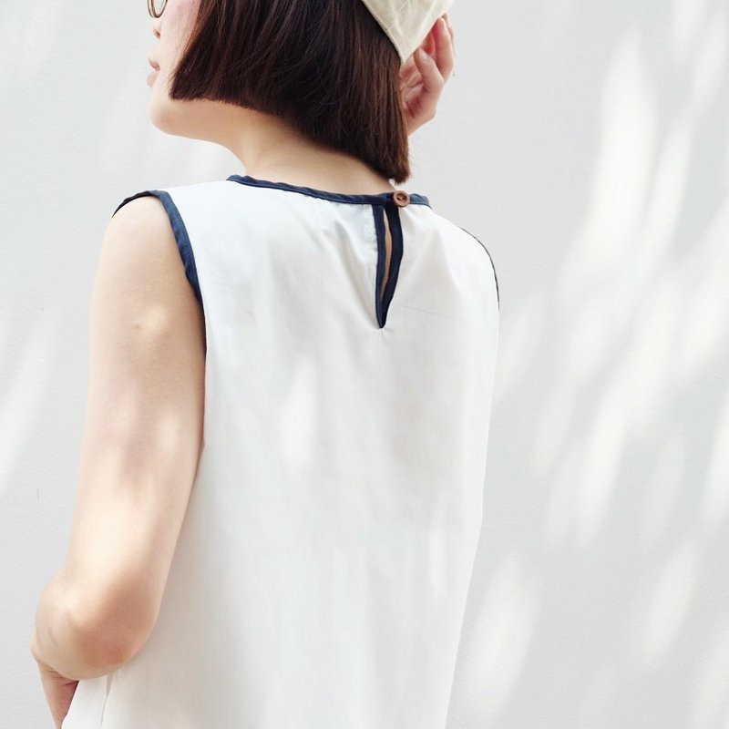 Summer Top : white - 女装上衣 - 其他材质 白色
