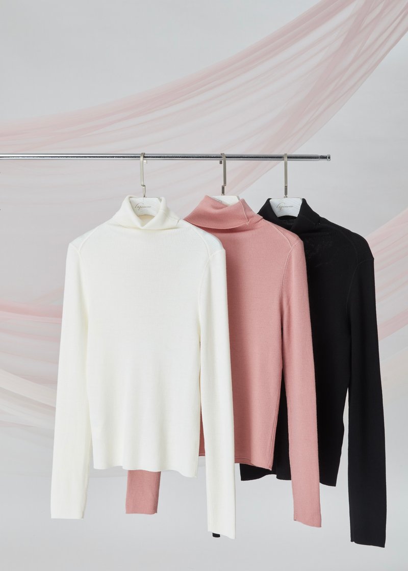 100%Merino Wool针织上衣 - 女装针织衫/毛衣 - 羊毛 多色