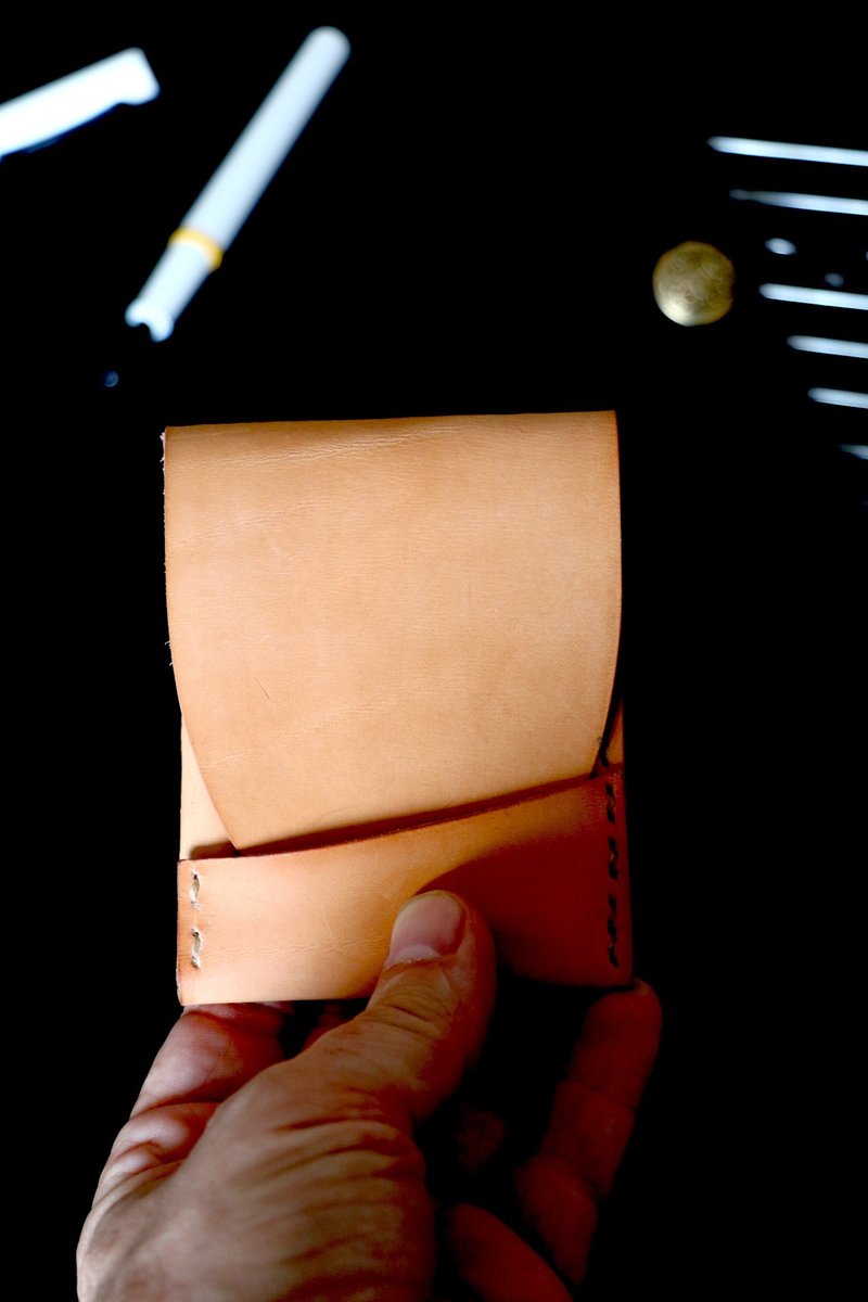 || PAPERICS || Leather Cardholder – 手工植鞣皮革卡片夹 - 名片夹/名片盒 - 真皮 咖啡色