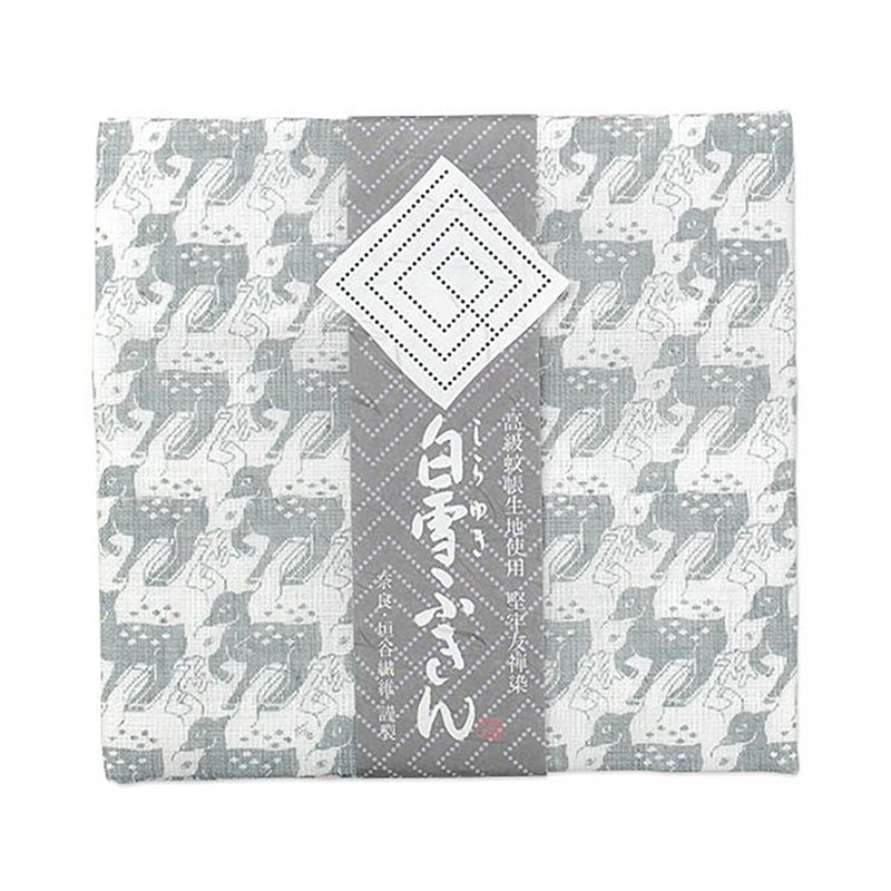 京友禅染万用巾 / 鹿银色 - 餐垫/桌巾 - 棉 银色