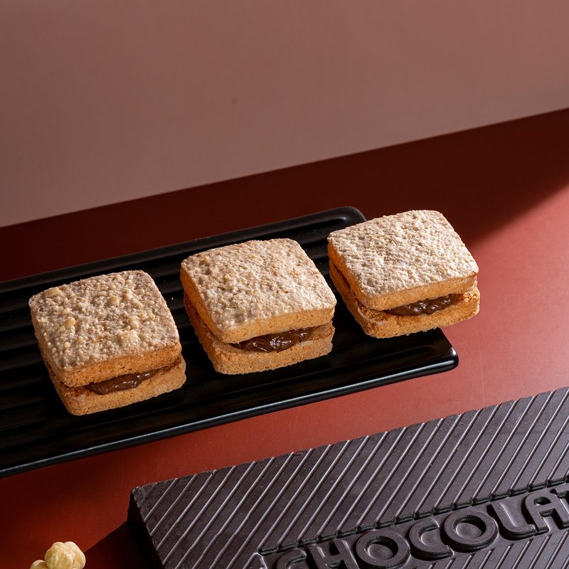 简单李【再见榛巧】榛果巧克力达克瓦兹 8入 | 台北知名伴手礼 - 零食/点心 - 新鲜食材 咖啡色