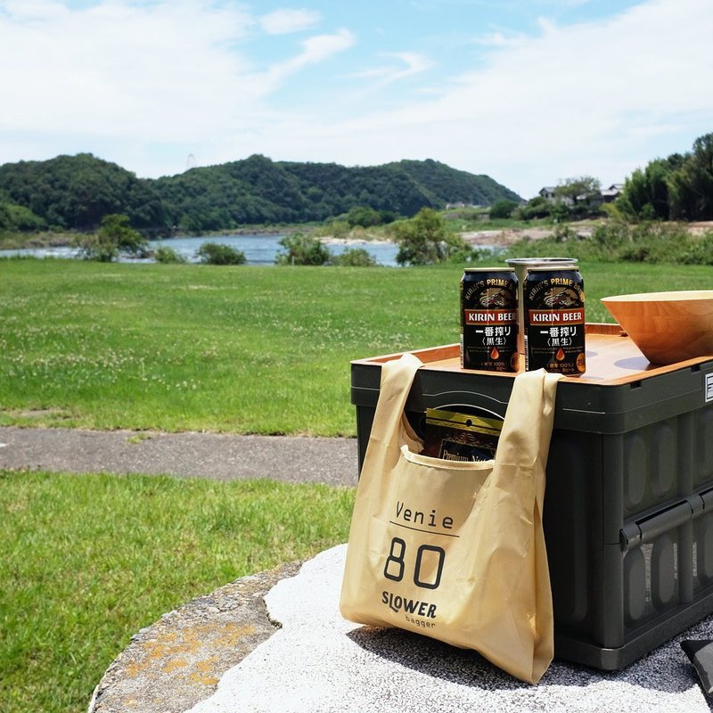 【日本SLOWER】军风可收纳购物袋-L(三色可选) - 其他 - 尼龙 多色