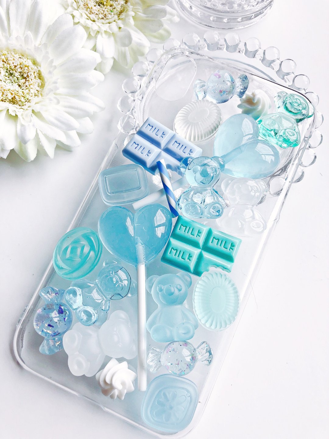 iPhoneXR case,iPhoneX case,iPhone case,fake  sweets,polymer clay,chocolate,candy - 手机壳/手机套 - 粘土 透明