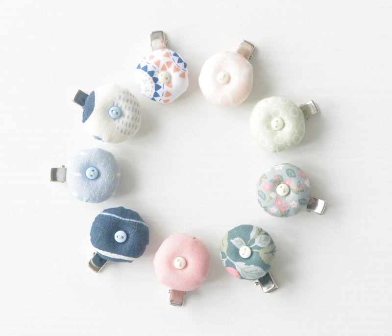 泡泡糖发夹 - 发饰 - 棉．麻 多色