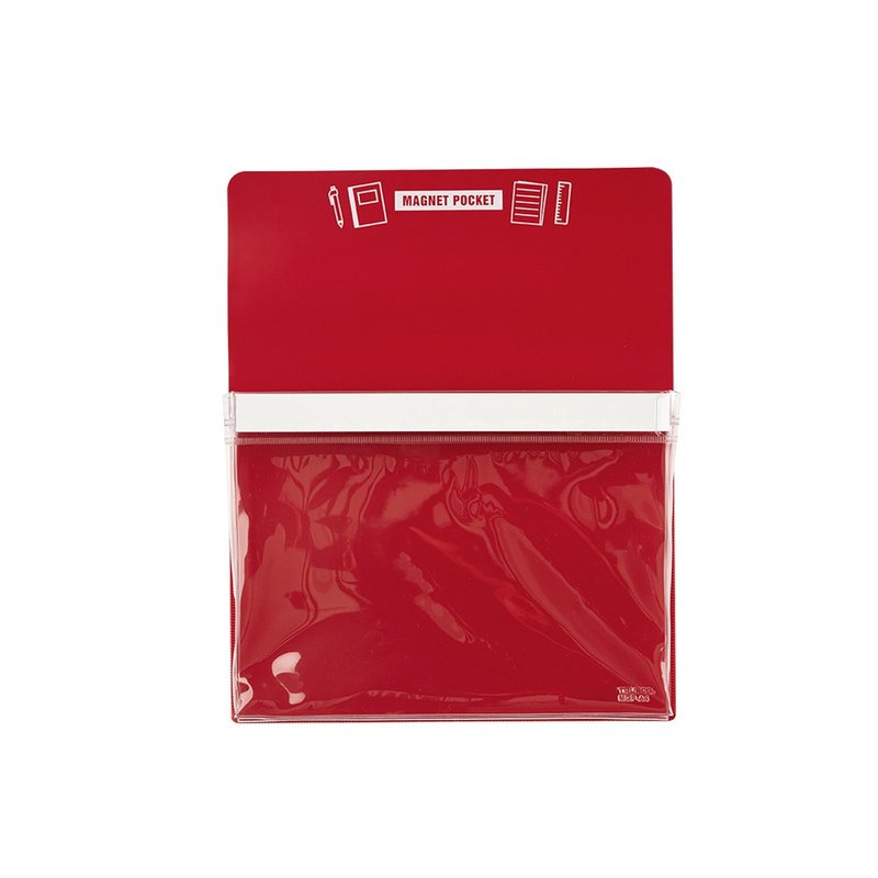 【Trusco】 磁性收纳盒A6-红 - 收纳用品 - 塑料 红色