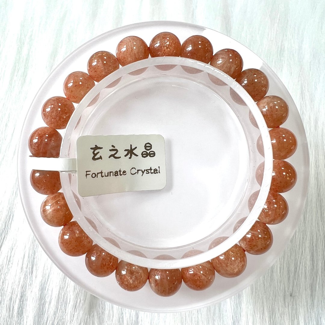 太阳石手串 | 水晶 | 水晶手串 | 水晶手链 | 水晶手链 - 手链/手环 - 水晶 橘色