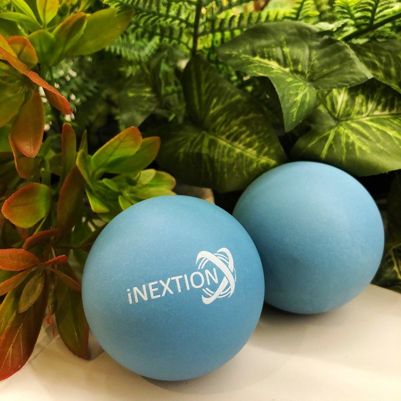 【INEXTION】Therapy Balls 筋膜按摩疗愈球(2入) - 浅蓝 台湾制 - 运动/健身用品 - 橡胶 蓝色
