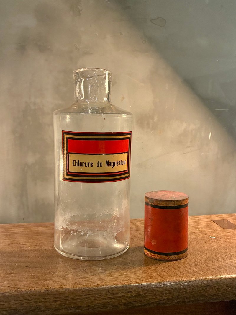 19世纪法国药酒瓶 - 盘子/餐盘/盘架 - 玻璃 