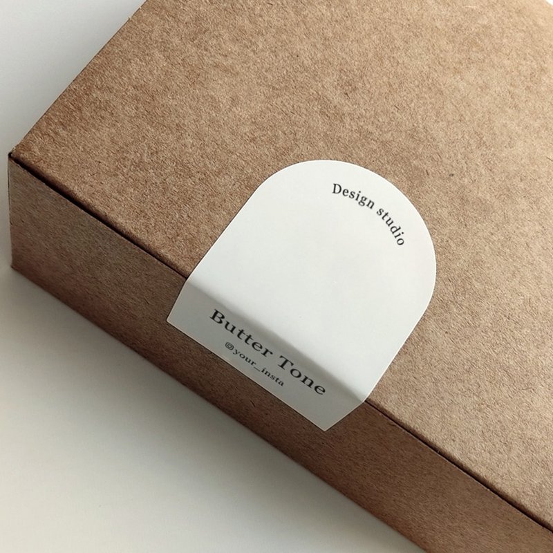 【拱形套版贴纸】定制品牌贴纸 l包装贴纸 l 破坏袋贴纸 l 封口 - 贴纸 - 纸 