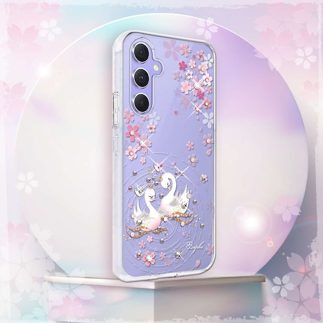 Samsung Galaxy A55/A54/A53/A35 轻薄军规防摔彩钻手机壳-天鹅湖 - 手机壳/手机套 - 其他材质 多色