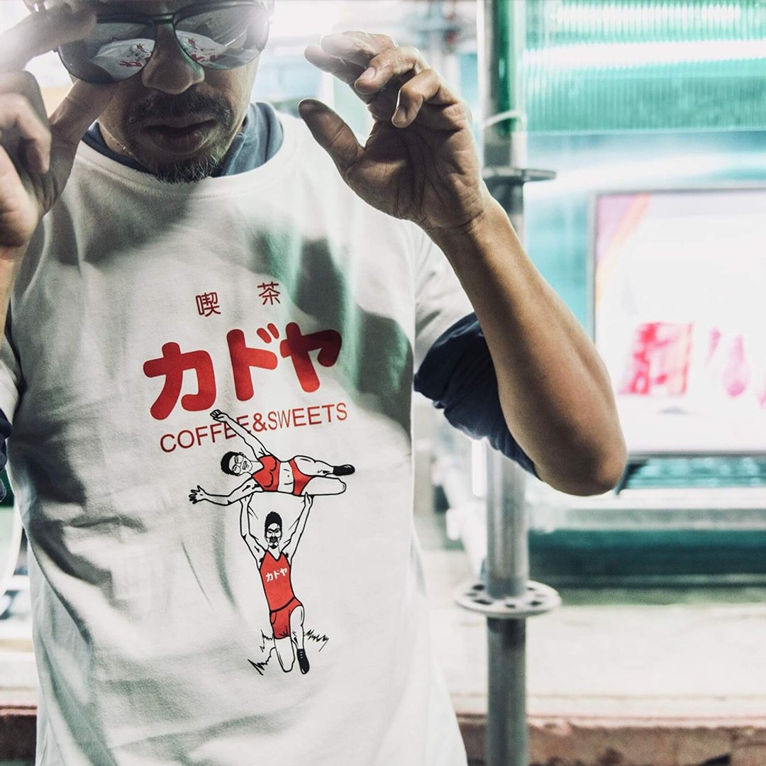カドヤ经典跑跑人 | T-shirt - 男装上衣/T 恤 - 其他材质 白色