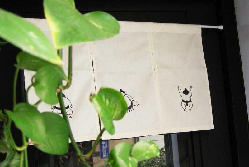 刺绣门帘(包杆式)(帆布) __家饰类 包邮 文青 门帘 - 门帘/门牌 - 棉．麻 白色