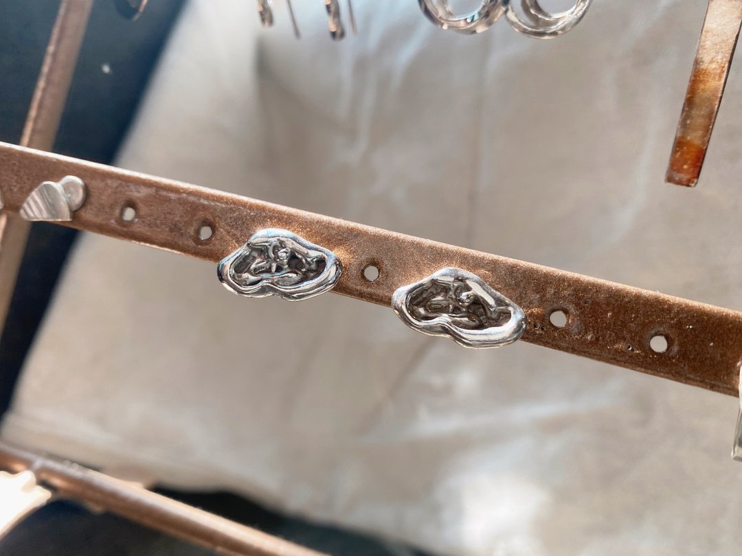 Cloud Earrings 云朵系列-耳环 - 耳环/耳夹 - 纯银 