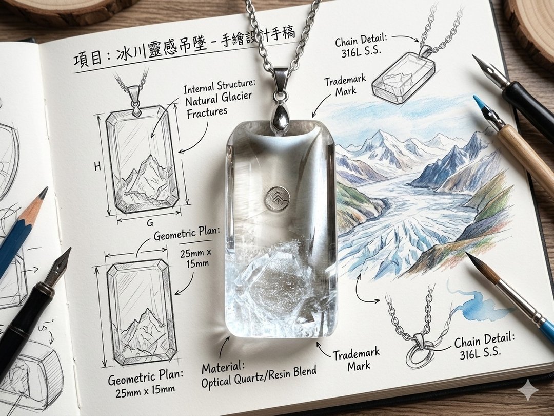 晶中晶六角大卫芒星项链 - 项链 - 水晶 