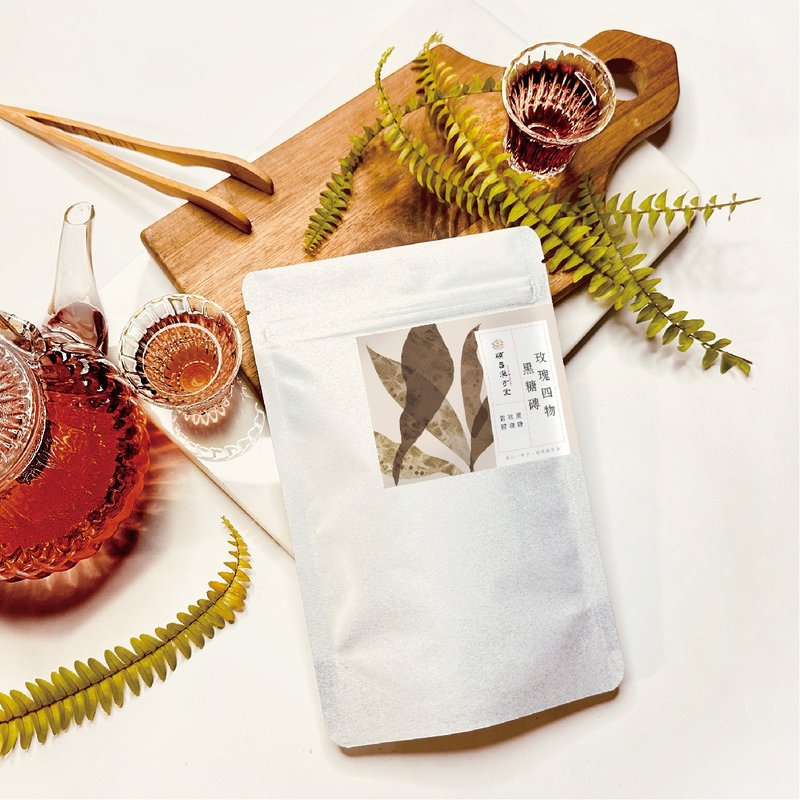 玫瑰四物黑糖砖 黑糖砖 10入 当归 川芎 玫瑰 黑糖 - 健康/养生 - 新鲜食材 咖啡色