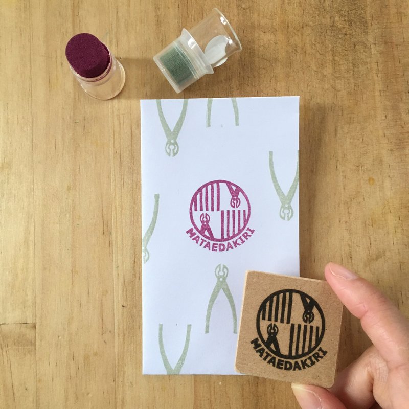 BONSAI series branch-off scissors with stamp characters - 剪刀/拆信刀 - 其他材质 白色