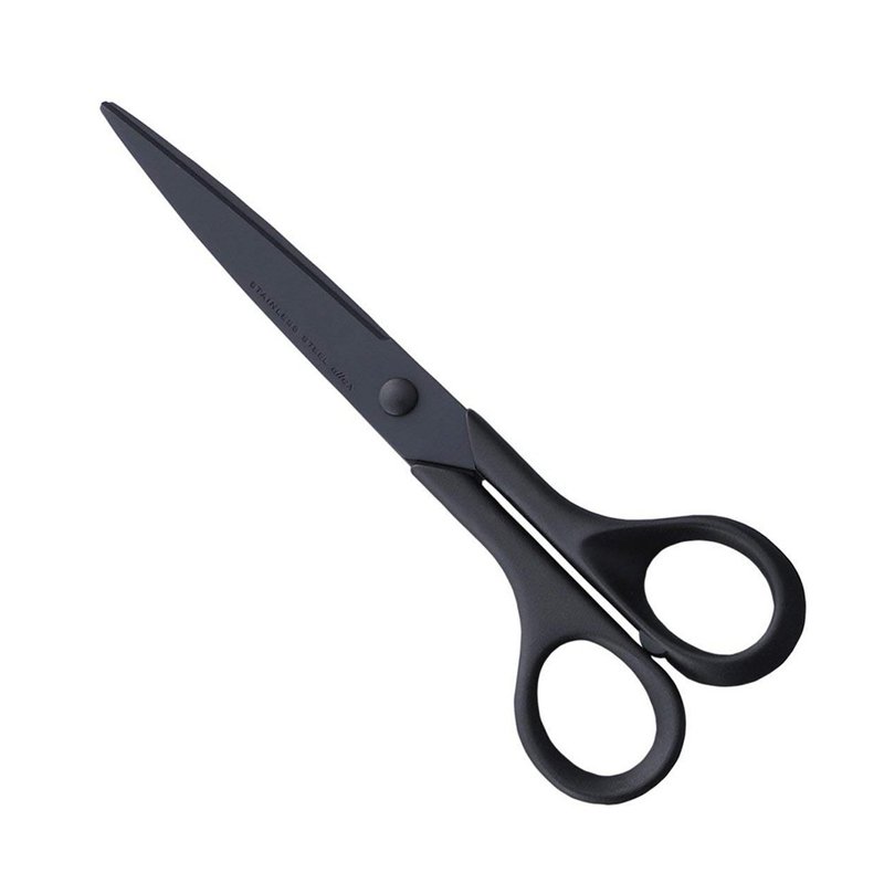 Desk系列-黑刃不粘胶事务剪175mm - 剪刀/拆信刀 - 不锈钢 黑色